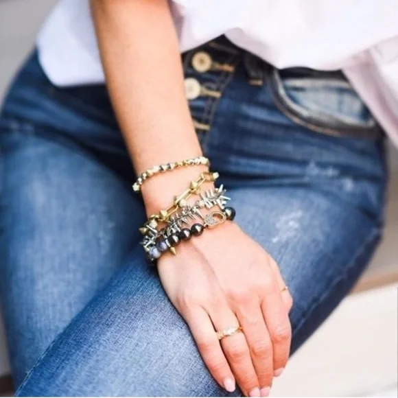 Stella and Dot | Renegade Beaded Stretch Bracelet - Picture 4 of 6